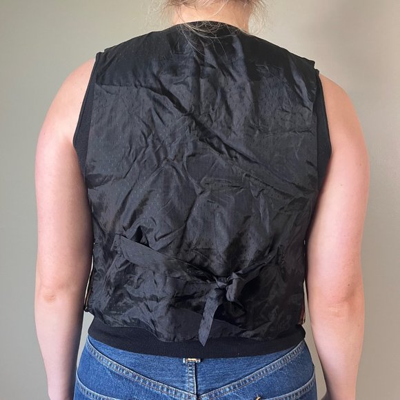 Vintage teddy bear vest jaquard waistcoat - Picture 9 of 14